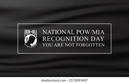 National POW MIA Recognition Day Design Background Illustration