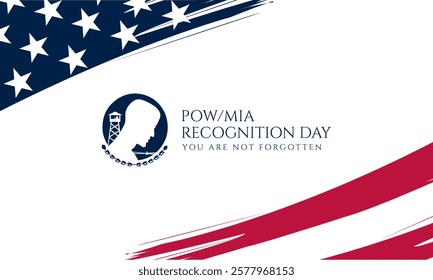 National POW MIA Recognition Day Design Background Illustration