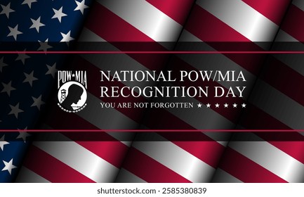 National POW MIA Recognition Day Design Background Illustration