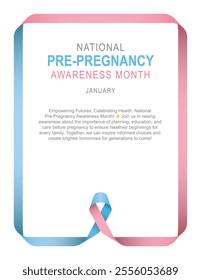 National Pre-Pregnancy Awareness Month background.