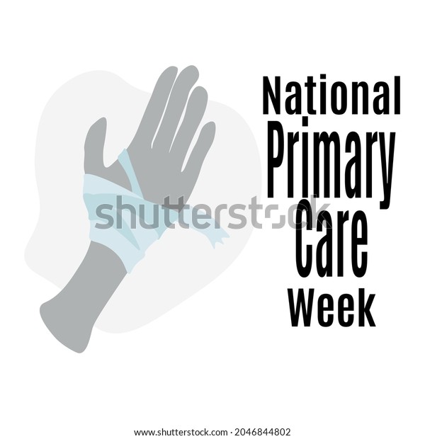 National Primary Care Week Medical Poster Stock Vector (Royalty Free