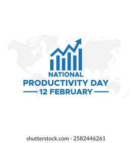 National Productivity Day background template. Perfect for banners, cards, posters, and social media . Vector design, Vector illustration of National Productivity Day social media feed template