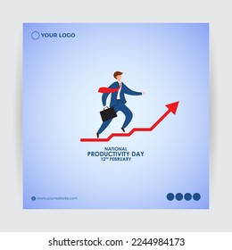 National Productivity Day -vector illustration 