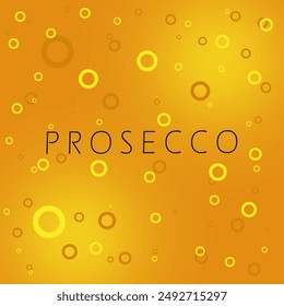 National Prosecco Day event drink banner. The bubbles in a typical Italian drink called Prosecco to celebrate on August 13th