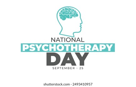 National Psychotherapy Day. background, banner, card, poster, template. Vector illustration.