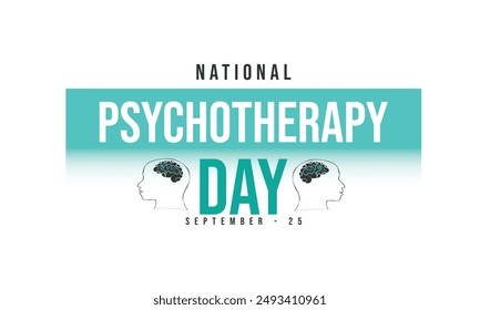 National Psychotherapy Day. background, banner, card, poster, template. Vector illustration.