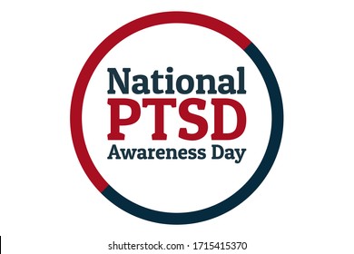 National PTSD Awareness Day concept. June 27. Template for background, banner, card, poster with text inscription. Vector EPS10 illustration

