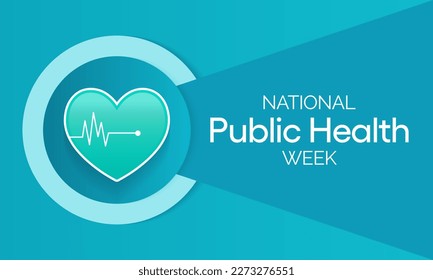 National Public health week observed each year During first full week of April across United states. Vector illustration