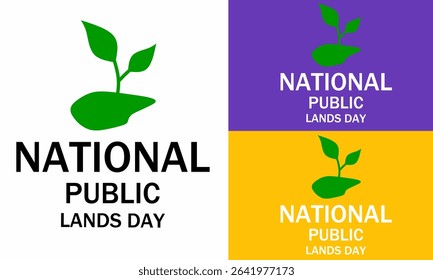National Public Land Day background	