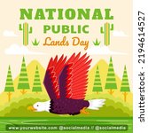 National Public Land Day, eagles and nature. Suitable for events