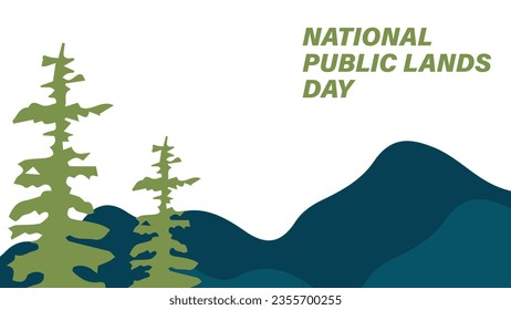 national public lands day vector background illustration
