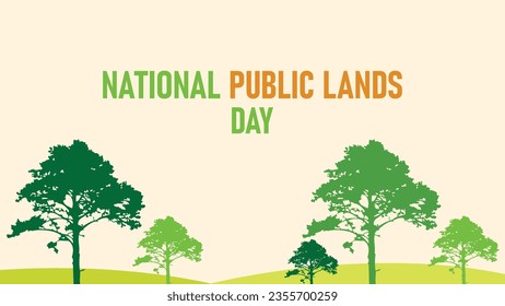 national public lands day vector background illustration