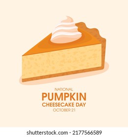 National Pumpkin Cheesecake Day