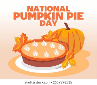 National Pumpkin Pie Day with delicious pumpkin pie