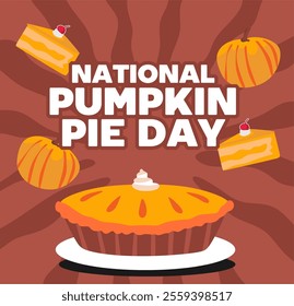 National Pumpkin Pie Day with delicious pumpkin pie