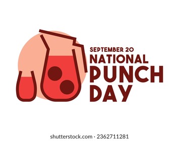 National Punch Day. September 20. Eps 10.