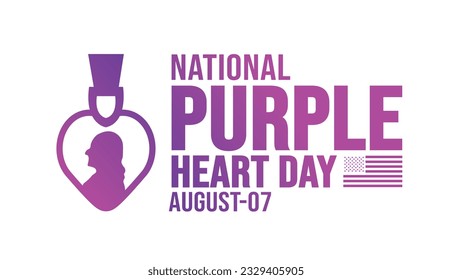 national Purple Heart Day background template. Holiday concept. background, banner, placard, card, and poster design template with text inscription and standard color. vector illustration.