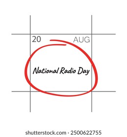 National Radio Day. August 20.