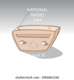 National Radio Day Sign And Poster