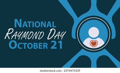 National Raymond Day vector banner design. Happy 
National Raymond Day modern minimal graphic poster illustration.
