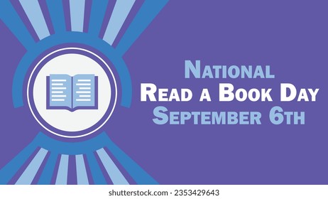 Diseño de pancartas vectoriales en el Día Nacional de Leer un Libro. Feliz Día Nacional de Leer un Libro, moderna y mínima ilustración de afiches gráficos.