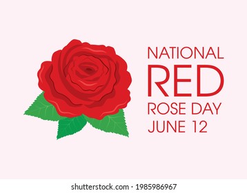 National Red Rose Day Vector Red Stock Vector (Royalty Free) 1985986967 ...