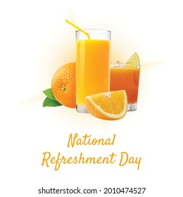 National Refreshment Day , Vector Illustration Design.