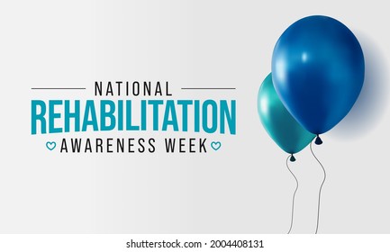 National Rehabilitation Awareness Week Observed Every Stock Vector ...