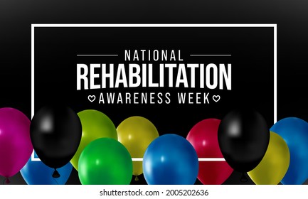 National Rehabilitation Awareness Week Observed Every Stock Vector ...