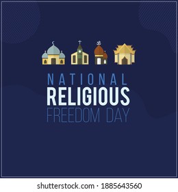 National Religious day with religious icon abstract design