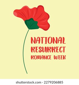 national resurrect romance week . Design suitable for greeting card poster and banner