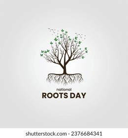 National Roots Day. Roots vector illustration.