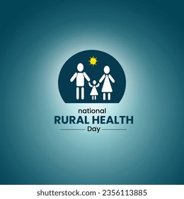 National Rural Health Day. Rural health creative concept. 