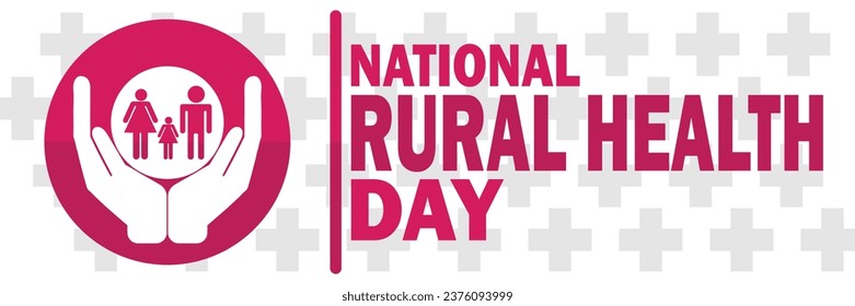 National Rural Health Day Vector illustration. Holiday concept. Template for background, banner, card, poster with text inscription. 