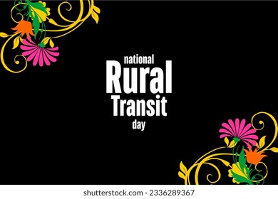 national rural transit day, background template Holiday concept