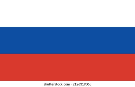 National Russian Flag - vector design
