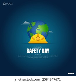 National Safety Day promotes awareness about safety measures, accident prevention, and health in workplaces and daily life