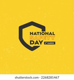 National Safety Day Vector _ March 1st