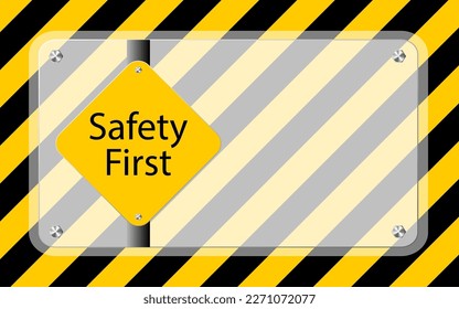 National safety month is celebrated every year in June to remind us the importance of safety and awareness of our surroundings. Vector illustration.