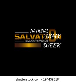 National Salvation Army Week. Geometric design suitable for greeting card poster and banner