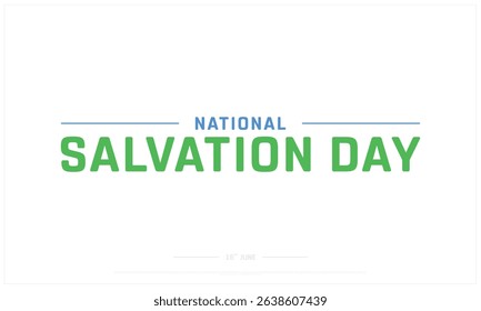 National Salvation Day on white background, Typographic Design of National Salvation Day of Azerbaijan, Vector Design of National Salvation Day, National Salvation Day Design