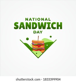 National Sandwich Day Vector Design Illustration For Banner and Background