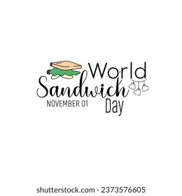  National Sandwich Day. Vector  T-Shirt design 