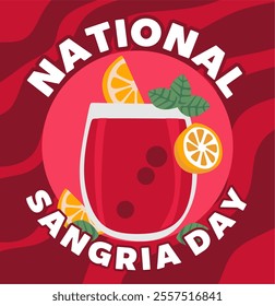 National Sangria Day with refreshing sangria drinks