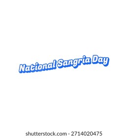 Diseño de Vector del Día Nacional de la Sangría