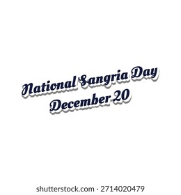 National Sangria Day vector design