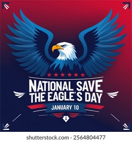 National Save the Eagles Day Vector Illustration. 