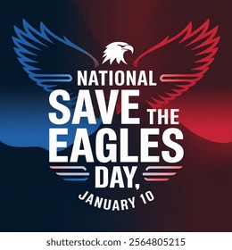 National Save the Eagles Day Vector. 
