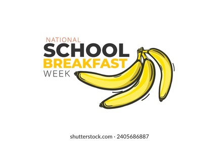 National School breakfast Week. background, banner, card, poster, template. Vector illustration.