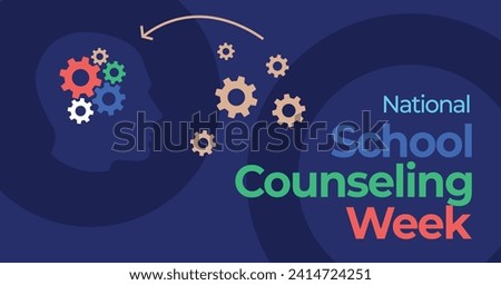 National School Counseling Week Banner. Observed in February every year.